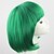 olcso Jelmezparókák-cosplay jelmez paróka szintetikus paróka cosplay paróka egyenes egyenes bob paróka zöld szintetikus haj női zöld