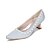 cheap Wedding Shoes-Women&#039;s Silk Spring / Summer Heels Chunky Heel Imitation Pearl Golden / Champagne / Ivory / Wedding / Party &amp; Evening