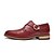 voordelige Heren Oxfordschoenen-Heren Bullock Shoes Leer Lente / Herfst Comfortabel Loafers &amp; Slip-Ons Geel / Bruin / Zwart / Jurk schoenen