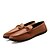 baratos Sapatilhas e Mocassins para Homem-Homens Couro Outono Sapatos de Barco Caminhada Antiderrapante Preto / Laranja / Azul