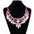 cheap Necklaces-Women&#039;s Amethyst Choker Necklace Drop Ladies Fashion Color Imitation Diamond Alloy White Purple Red Necklace Jewelry For Wedding Party