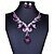 cheap Jewelry Sets-Women&#039;s Pendant Necklace Necklace / Earrings Ladies Bohemian Boho Resin Earrings Jewelry Silver / Purple For Party Casual Work