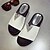 billige Sandaler til kvinner-Dame Sandaler Flat Heel Sandals Flat hæl Perle Syntetisk Vår / Sommer Hvit / Svart
