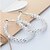 preiswerte Ohrringe-Kreolen For Damen Hochzeit Alltag Täglich Aleación Machete Silber Weiß