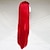 billige Kostymeparykk-syntetisk parykk rett rett yaki parykk rødt syntetisk hår kvinners røde hårglede