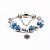 cheap Bracelets-Navy Blue Strand Bracelet with Pendant Charm Bracelet(S:18,M:19,L:20cm)