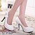 cheap Women&#039;s Heels-Men&#039;s / Women&#039;s / Unisex Shoes Microfiber Spring / Summer / Fall Heels Stiletto Heel Bowknot Beige / Blue / Pink / Wedding / Party &amp; Evening / Dress / Party &amp; Evening