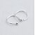 cheap Earrings-Women&#039;s Hoop Earrings Clip on Earring Machete Ladies Fashion Sterling Silver Earrings Jewelry Silver For Daily Casual