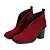 billige Kvindestøvler-Støvler-Læder-Modestøvler-Dame-Sort Rød Grå-Kontor Formelt Fritid-Tyk hæl