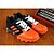 billige Herresneakers-Sneakers-TylHerre-Sort Orange Sort og Hvid-Sport-Flad hæl