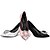preiswerte Absatzschuhe für Damen-Damen Schuhe Kunstleder Herbst High Heels Walking Stöckelabsatz Schnalle Für Kleid Weiß Schwarz Rosa