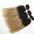 halpa Liukuvärjätyt ja kiharat hiustenpidennykset-3 pakettia Brasilialainen Kihara Aidot hiukset Ombre Hiukset kutoo Hiukset Extensions