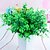 billige Kunstig blomst-1 Afdeling Polyester Plastik Planter Bordblomst Kunstige blomster