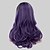 abordables Pelucas sintéticas de moda-Pelucas sintéticas Ondulado Ondulado Peluca Media New Purple Pelo sintético Mujer Morado