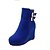 cheap Women&#039;s Boots-Women&#039;s Boots Winter Wedges PU Dress / Casual Wedge Heel Others Black / Blue / Red Walking