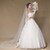 cheap Wedding Veils-One-tier Lace Applique Edge Wedding Veil Chapel Veils 53 Lace / Tulle / Classic