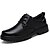 baratos Sapatos Oxford para Homem-Homens Sapatos de couro Couro Primavera / Outono Conforto Oxfords Caminhada Antiderrapante Preto / Amarelo / Cadarço