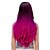 cheap Synthetic Trendy Wigs-Black red gradient long hair wig.WIG LOLITA, Halloween Wig, color wig, fashion wig, natural wig, COSPLAY wig.
