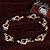 cheap Bracelets-Trendy New Women/Lady&#039;s Fashion 18k Gold Plated Leaf 5 Colors CZ Stones Bracelets &amp; Bangles Jewelry