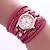 cheap Quartz Watches-Women&#039;s Bracelet Watch Wrist Watch Analog Quartz Flower / / Leather