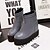 cheap Women&#039;s Boots-Women&#039;s Boots Fall PU Casual Platform Black Gray