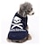 cheap Dog Clothes-Cat Dog Sweater Winter Dog Clothes Black Blue Pink Costume Cotton Skull Casual / Daily Keep Warm XS S M L XL XXL
