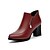 halpa Naisten saappaat-Naisten Bootsit Paksu korko / Block Heel Synteettinen Kevät / Syksy / Talvi Punainen / Musta