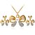 preiswerte Schmucksets-Damen Halskette / Ohrringe Ohrringe Schmuck Gold Für Hochzeit Party Alltag Normal / Halsketten