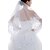 cheap Wedding Veils-Wedding Veil Two-tier Fingertip Veils Lace Applique Edge Tulle / Lace White / Ivory