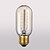 abordables Bombillas incandescentes-1pc 40 W E26 / E27 T45 Blanco Cálido 2300 k Retro / Regulable / Decorativa Bombilla incandescente Vintage Edison 220-240 V