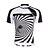お買い得  ウィメンズ サイクリングクロージング-ILPALADINO Men&#039;s Short Sleeve Cycling Jersey Black / White Stripes Bike Top Mountain Bike MTB Road Bike Cycling Breathable Quick Dry Ultraviolet Resistant Sports Clothing Apparel / Stretchy