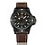 preiswerte Militäruhr-NAVIFORCE Herrn Uhr Militäruhr Armbanduhr Quartz Leder Schwarz / Braun 30 m Wasserdicht Kalender Cool Analog Luxus Modisch Grau Braun Rot / Zwei jahr / Edelstahl / Zwei jahr