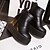 cheap Women&#039;s Boots-Women&#039;s Boots Fall PU Casual Platform Black Gray