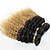 رخيصةأون خصلات الشعر المموجة Ombre-3 مجموعات شعر برازيلي مجعد شعر مستعار طبيعي ظل ينسج شعرة الإنسان شعر إنساني إمتداد