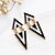 cheap Earrings-Women&#039;s Girls&#039; Drop Earrings Ladies Fashion Vintage European Gold Plated Earrings Jewelry White / Black For Party Wedding Casual Daily Work 1pc / Multi-stone