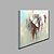 levne Abstraktní malby-Ručně malované Abstraktní Zvířata Obdélníkový, Klasické Moderní Plátno Hang-malované olejomalba Home dekorace Jeden panel