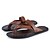 voordelige Herensandalen-Heren PU Zomer Sandalen Anti-slip Wit / Bruin / Zwart / Causaal