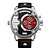 cheap Fashion Watches-WEIDE Men&#039;s Wrist Watch Quartz Leather Black 30 m Calendar / date / day Dual Time Zones Analog Ladies Luxury - Black Red Blue Two Years Battery Life / Stainless Steel / Maxell SR626SW