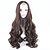 Недорогие Парик из искусственных волос без шапочки-основы-2016 г. женщин синтетические темно-коричневый парик длинные волнистые волосы полный парик афроамериканца волосы парик косплей парик