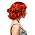 رخيصةأون باروكات شهيرة صناعية-الاصطناعية الباروكات مجعد شعر مستعار قصير أحمر شعر مستعار صناعي نسائي أحمر