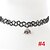 billige Mote Halskjede-Dame Choker Halskjede Tattoo Choker Billig Tatovering Mote Nylon Legering Svart Halskjeder Smykker Til Daglig Avslappet