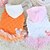 cheap Dog Clothes-Dog Dress Puppy Clothes Solid Colored Casual / Daily Winter Dog Clothes Puppy Clothes Dog Outfits White Orange Costume for Girl and Boy Dog Chiffon Cotton XS S M L XL