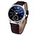 abordables Montres-Hommes Montre Bracelet Quartz / Cuir Bande Charme Noir Marron Marque