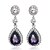 cheap Earrings-Women&#039;s AAA Cubic Zirconia Drop Earrings Zircon Cubic Zirconia Earrings Drop Ladies Birthstones Jewelry Red / Lilac / Champagne For Wedding Party / Crystal