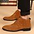 cheap Men&#039;s Boots-Men&#039;s Suede Shoes Suede Fall / Winter Casual Boots Brown / Black / Gray / Lace-up / Office &amp; Career