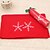 お買い得  クリスマス飾り-1個の赤いクリスマスホテルタオルスノーフレーク刺繍は、新しい年の家のギフトを設計します