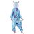 ieftine Pijamale Kigurumi-Pentru copii Pijama Kigurumi Monster Blue Monster Animal Pijama Întreagă Lână polară Albastru Cosplay Pentru Baieti si fete Sleepwear Pentru Animale Desen animat Festival / Sărbătoare Costume