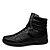 baratos Botas para Homem-Unisexo Pele Primavera / Outono Conforto Botas Caminhada Antiderrapante Preto / Cadarço