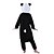 ieftine Pijamale Kigurumi-Pentru copii Pijamale Kigurumi urs panda Animal Pijama Întreagă Lână polară Negru Cosplay Pentru Baieti si fete Haine de dormit pentru animale Desen animat Festival / Vacanță Costume
