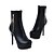 cheap Women&#039;s Boots-Women&#039;s Boots Spring / Fall / Winter Stiletto Heel / Platform Fashion Boots Bootie Casual Party &amp; Evening Office &amp; Career Zipper Leatherette Black / Silver